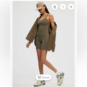 Kuwalla Black Bike Short One Piece Romper